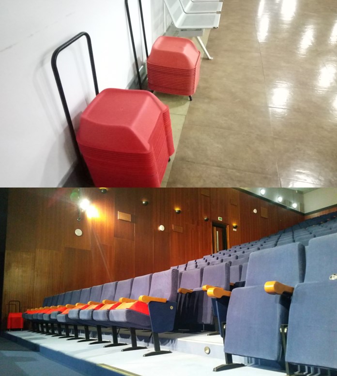 asiento suplementario para butacas de cines