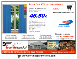 Precios de fábrica cortinas para hoteles