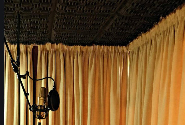 cortina acústica para estudio de grabación